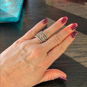 Park Lane Silver and Gold Accent Ring